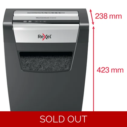 Rexel Momentum X410 Cross Cut Paper Shredder